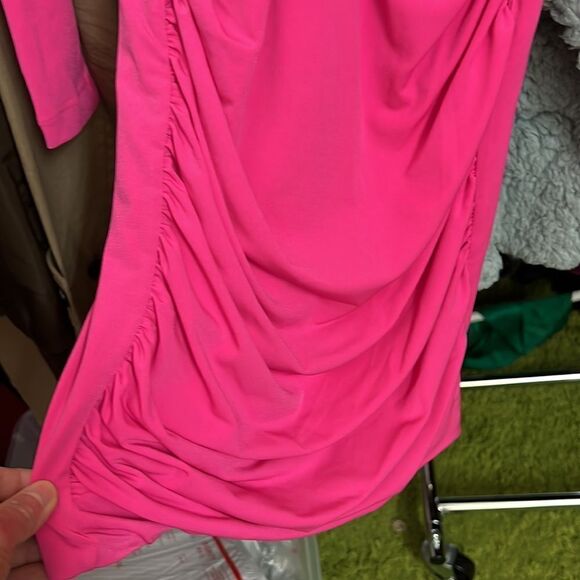 Nookie Envy Mini Long Sleeve Dress Xtra Large in Neon Pink $249 - Picture 5 of 8